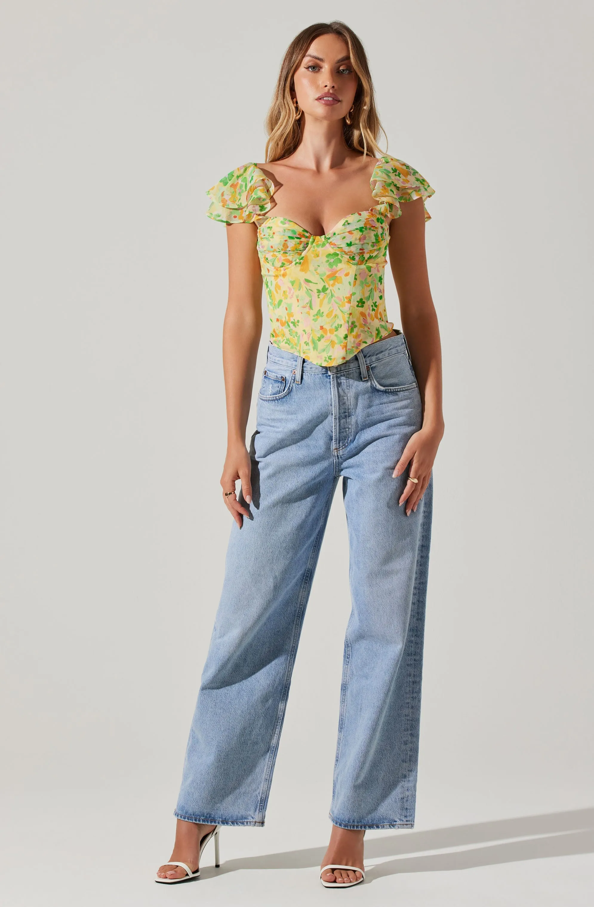 Corazon Floral Bustier Top sold by Astr product image thumbnail 4