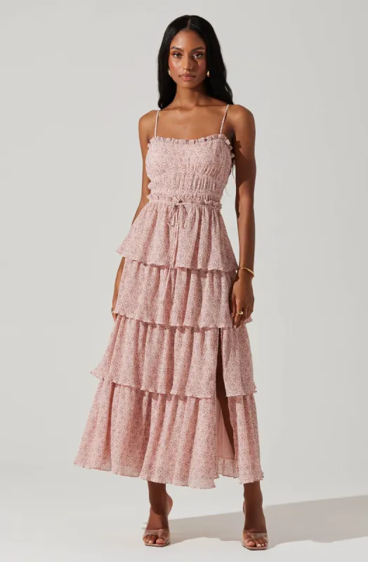 Harriet Tiered Maxi Dress sold by Astr