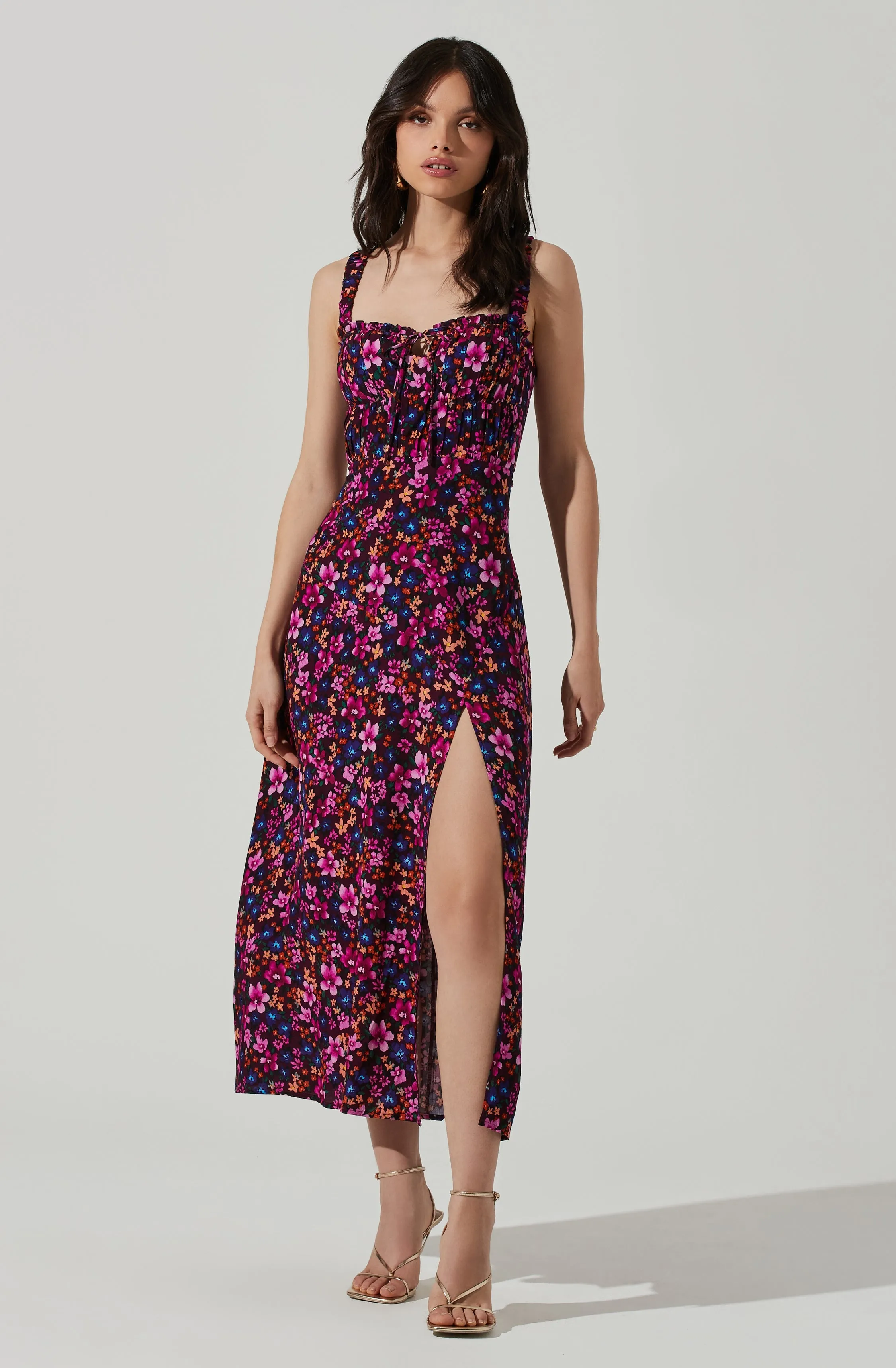 Elsie Floral Midi Dress sold by Astr