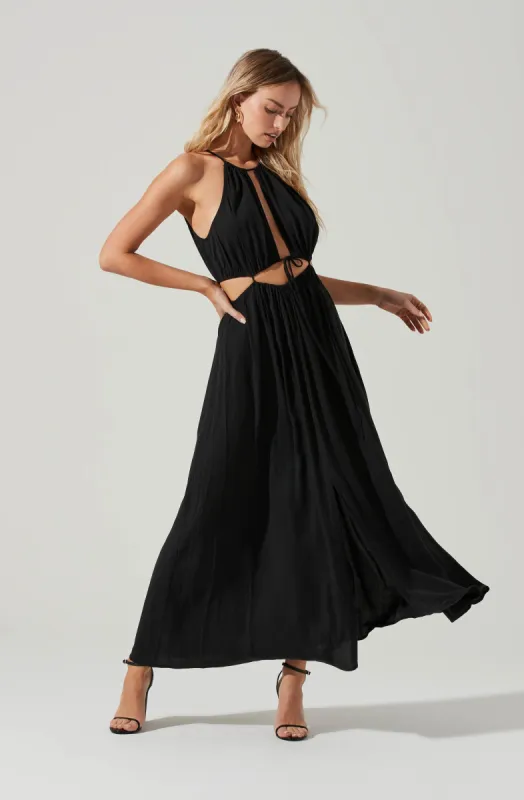 Midriff Cutout Maxi Dress sold by Astr