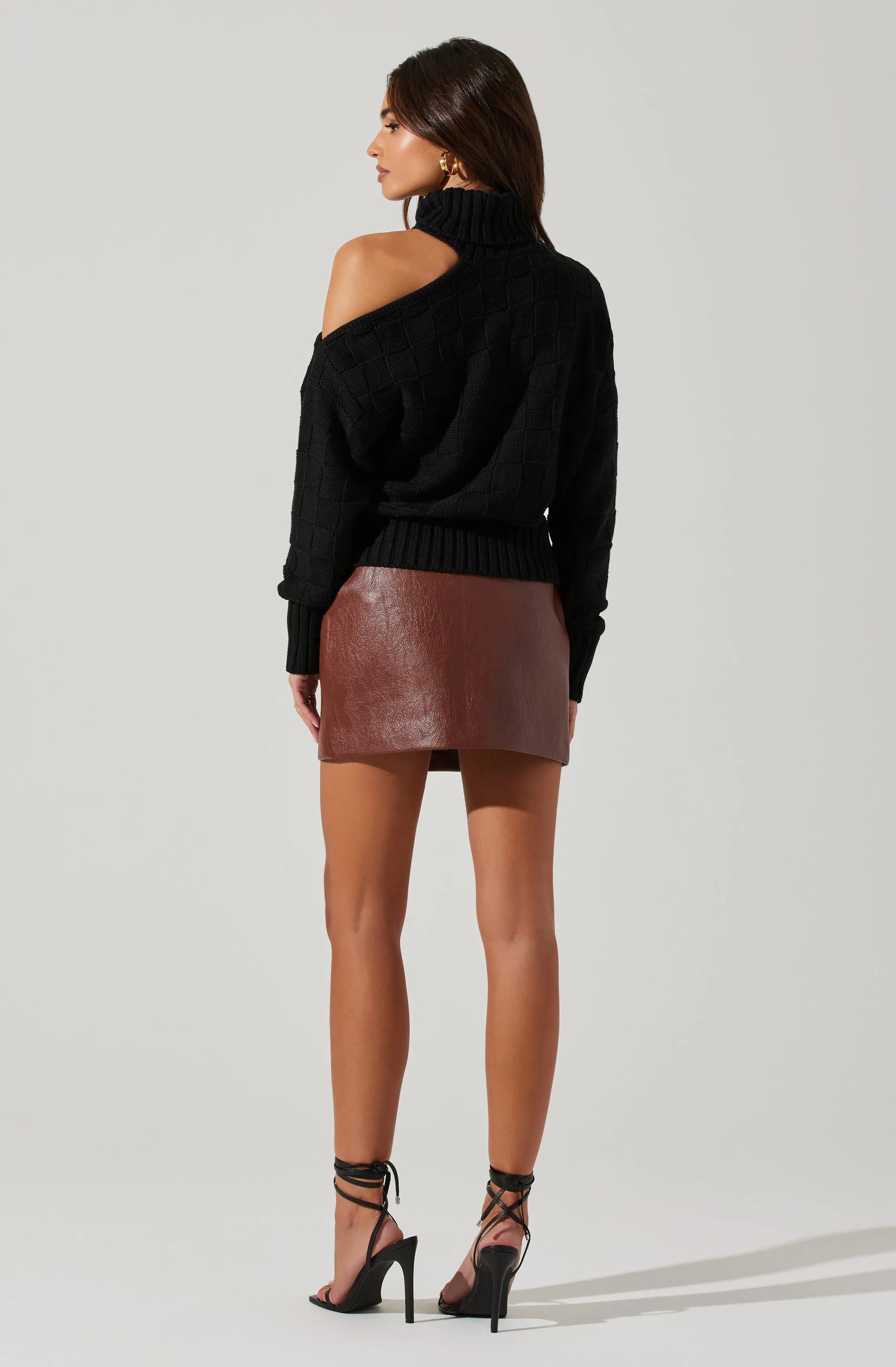 Mock Neck Cutout Sweater sold by Astr product image thumbnail 3
