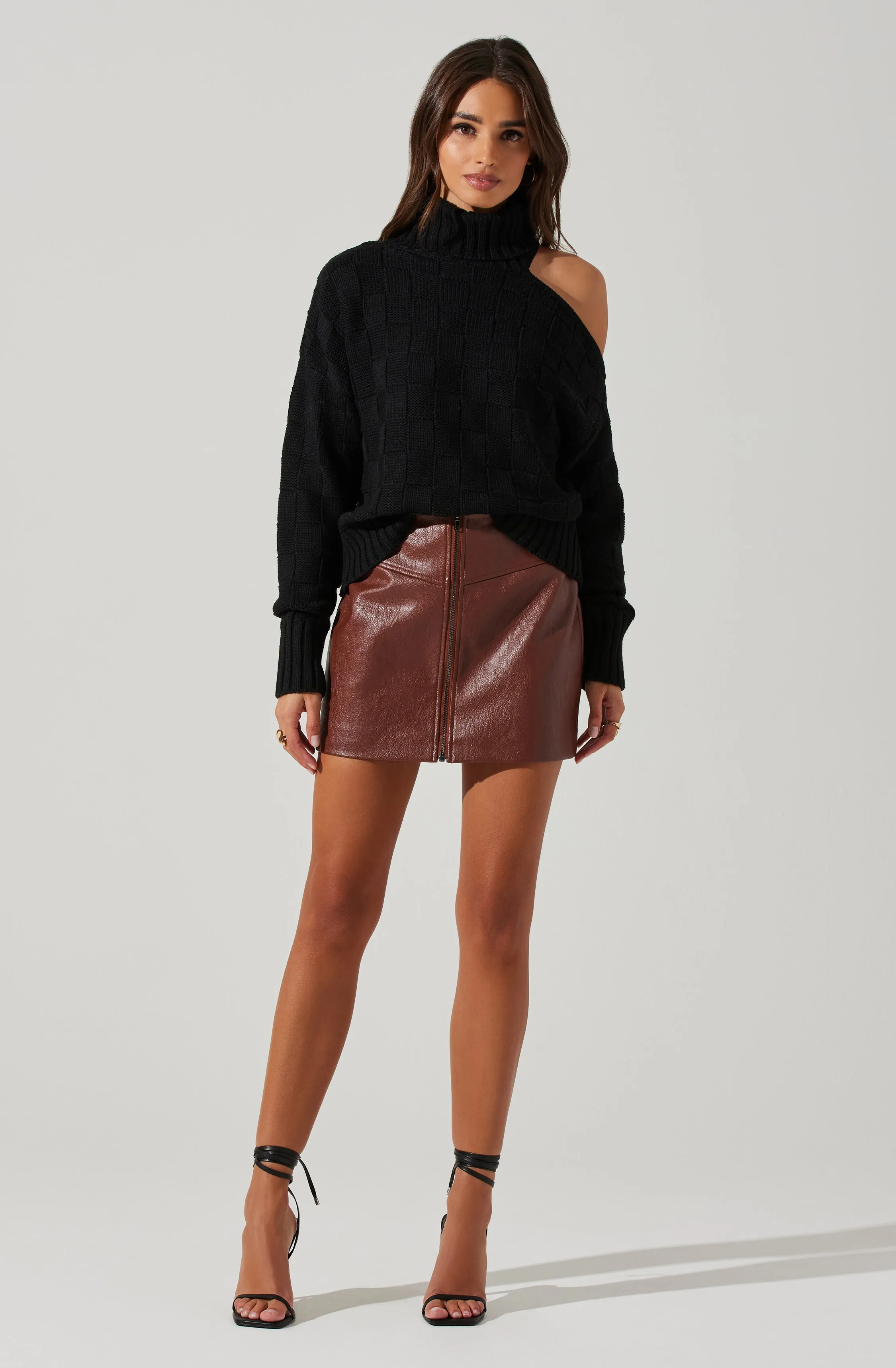 Mock Neck Cutout Sweater sold by Astr product image thumbnail 2