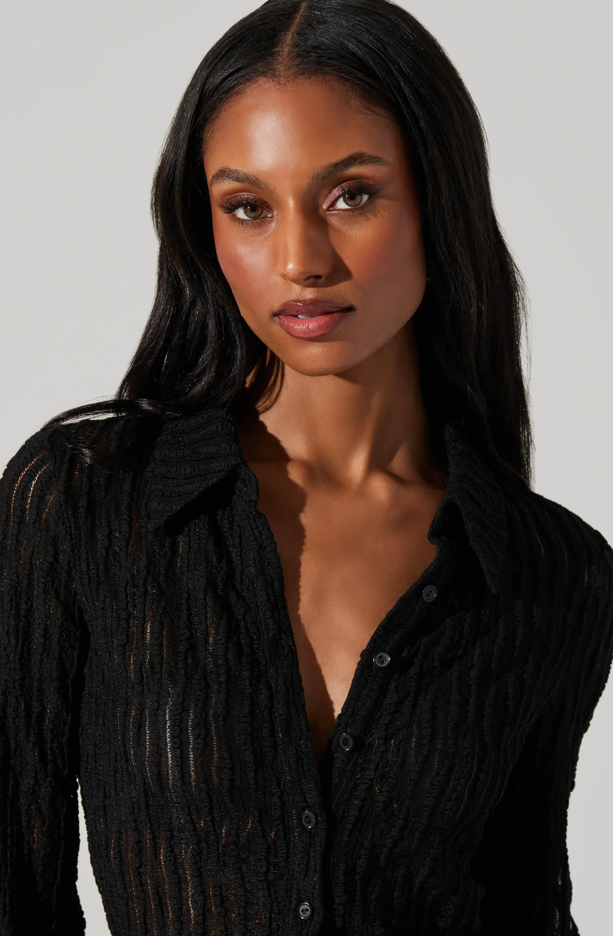 Iryna Sheer Textured Top sold by Astr product image thumbnail 2