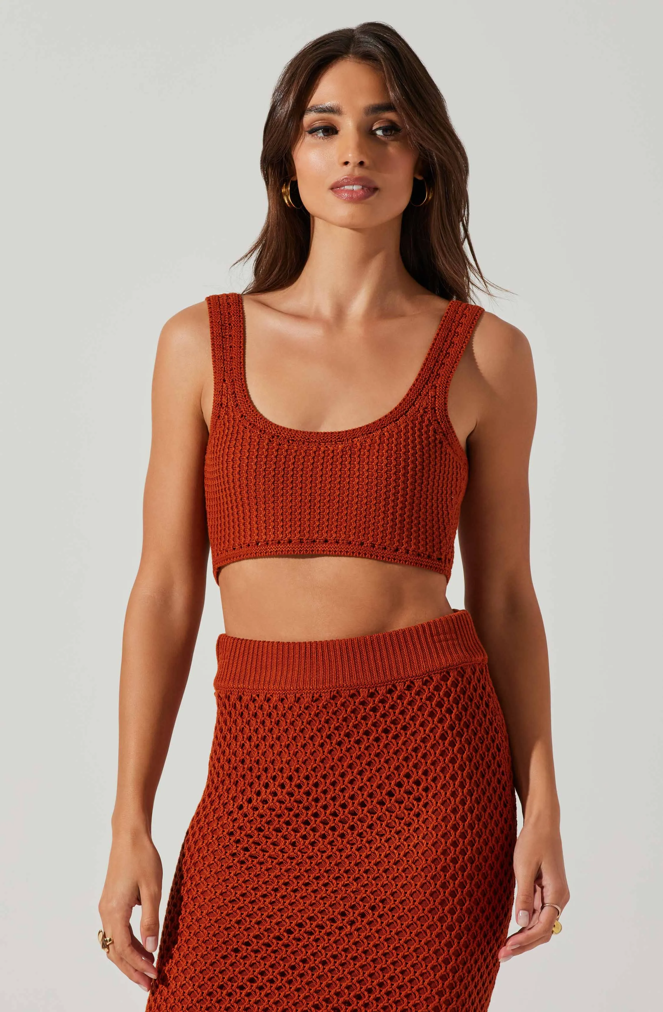 Kendelle Crochet Crop Top sold by Astr product image thumbnail 3