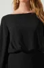 Edita Rhinestone Embellished Long Sleeve Mini Dress sold by Astr