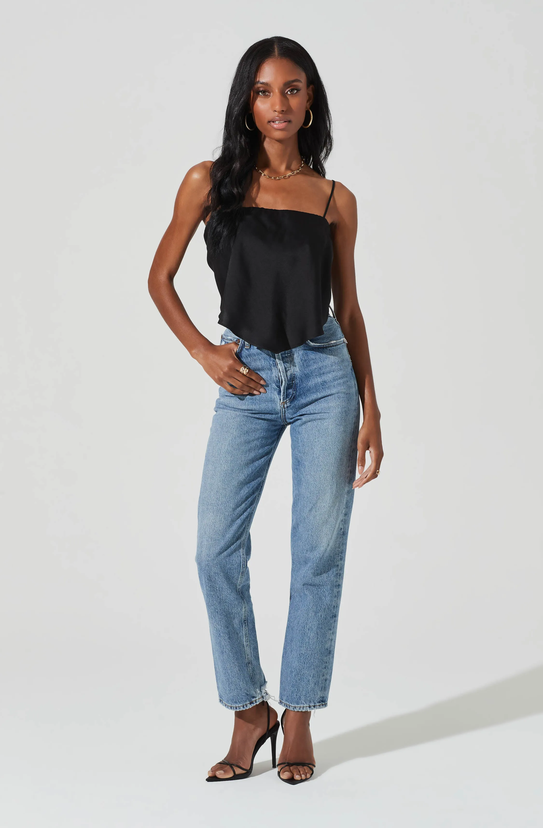 Tie Back Square Neck Cami sold by Astr product image thumbnail 4