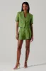 Kerrigan Cropped Linen Blazer sold by Astr