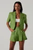 Kerrigan Cropped Linen Blazer sold by Astr