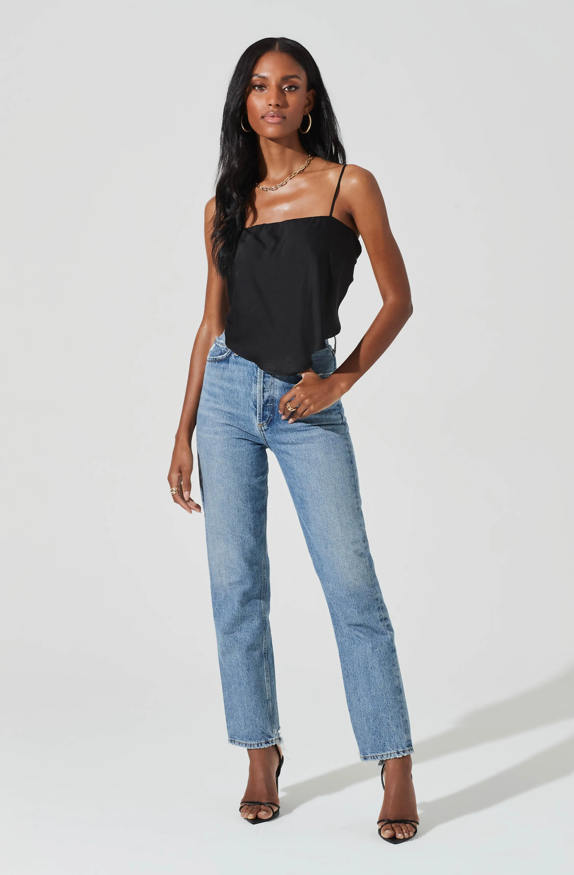 Tie Back Square Neck Cami sold by Astr product image thumbnail 2