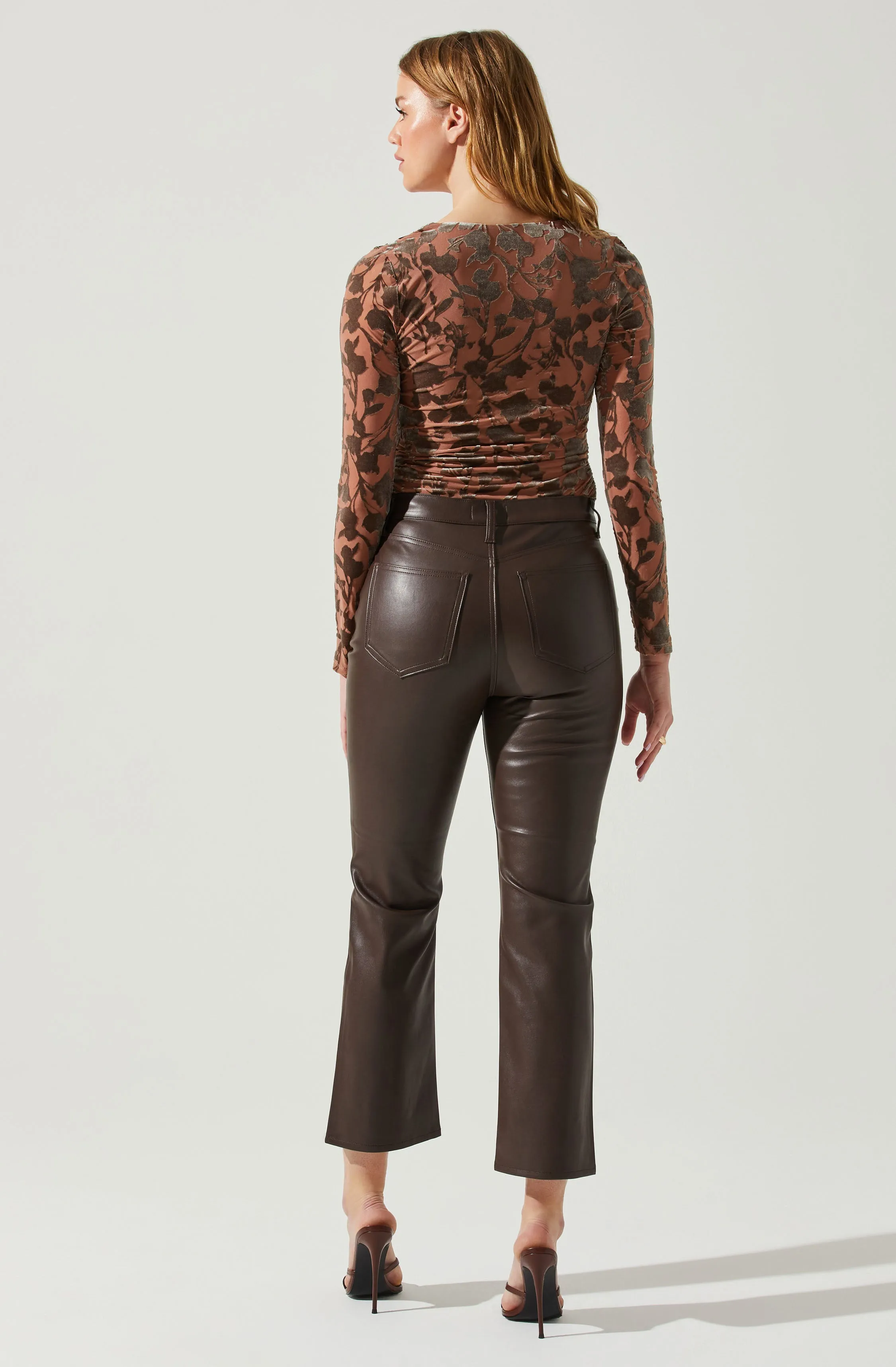 Ren Velvet Burnout Long Sleeve Top sold by Astr product image thumbnail 5