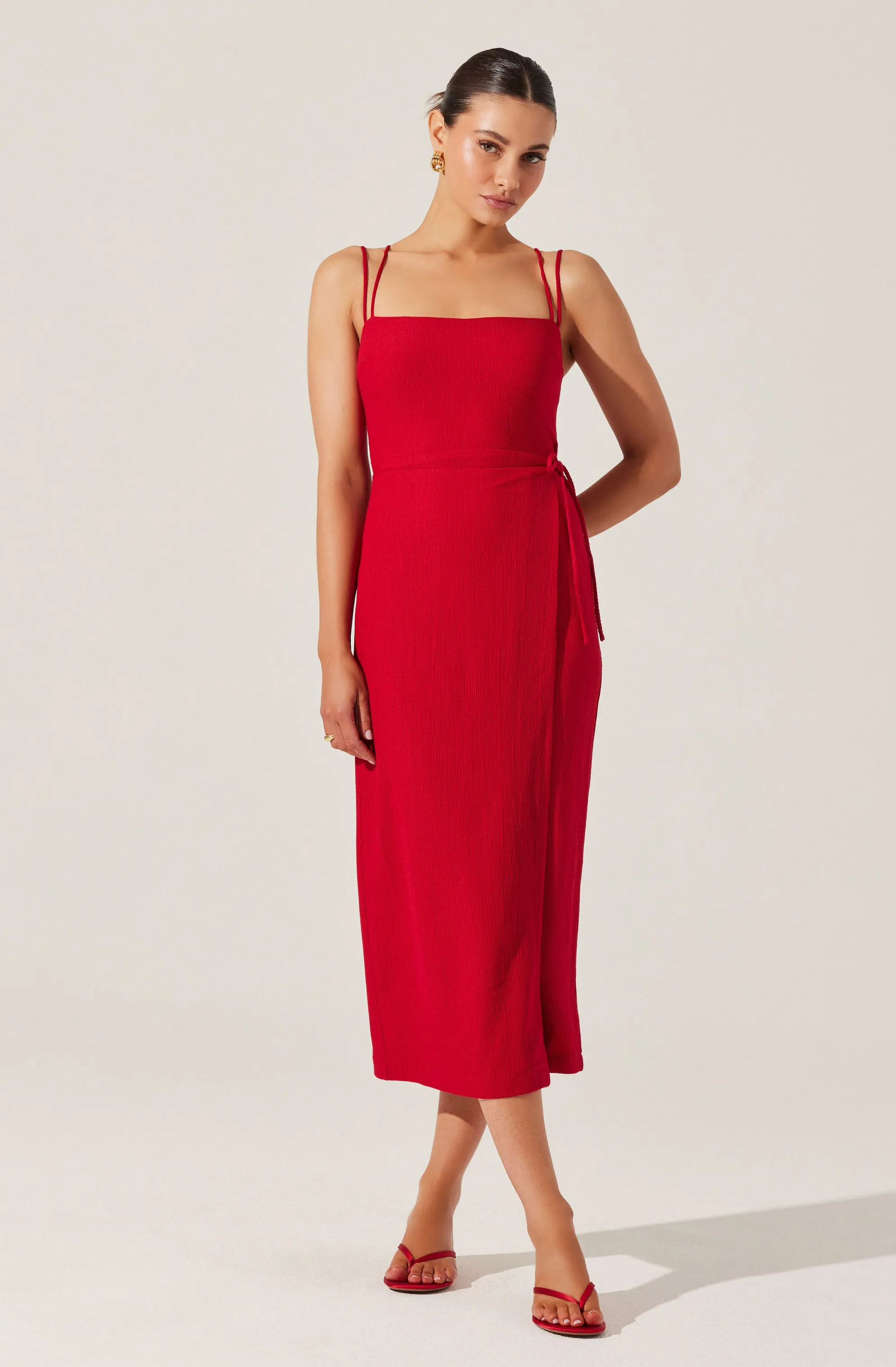 Brinda Wrap Midi Dress sold by Astr product image thumbnail 3