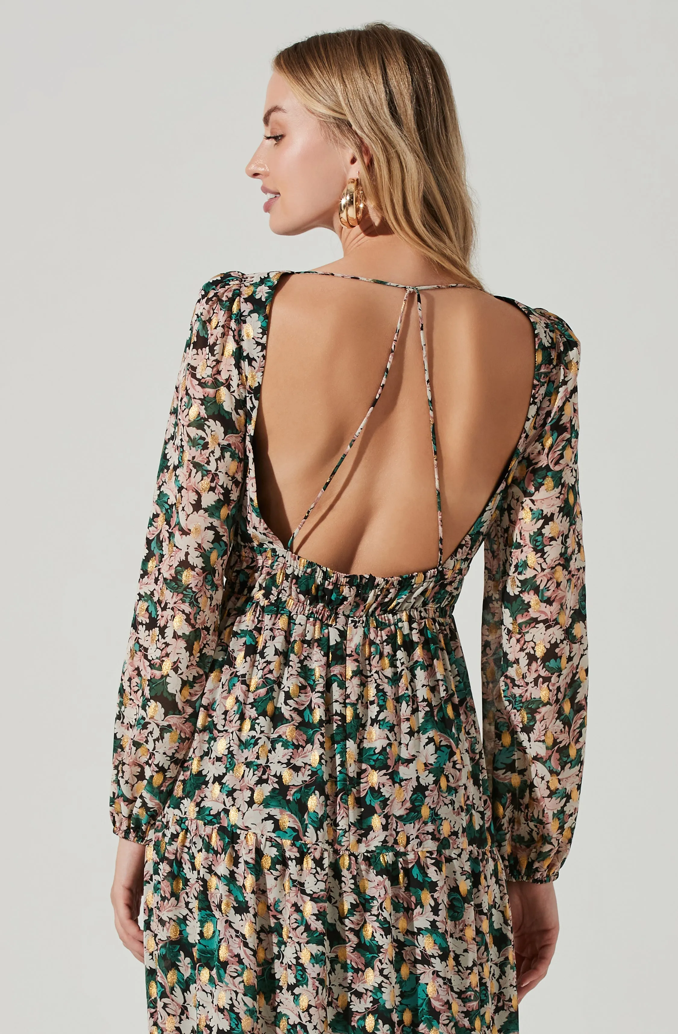 Francesca Floral Open Back Maxi Dress sold by Astr product image thumbnail 2