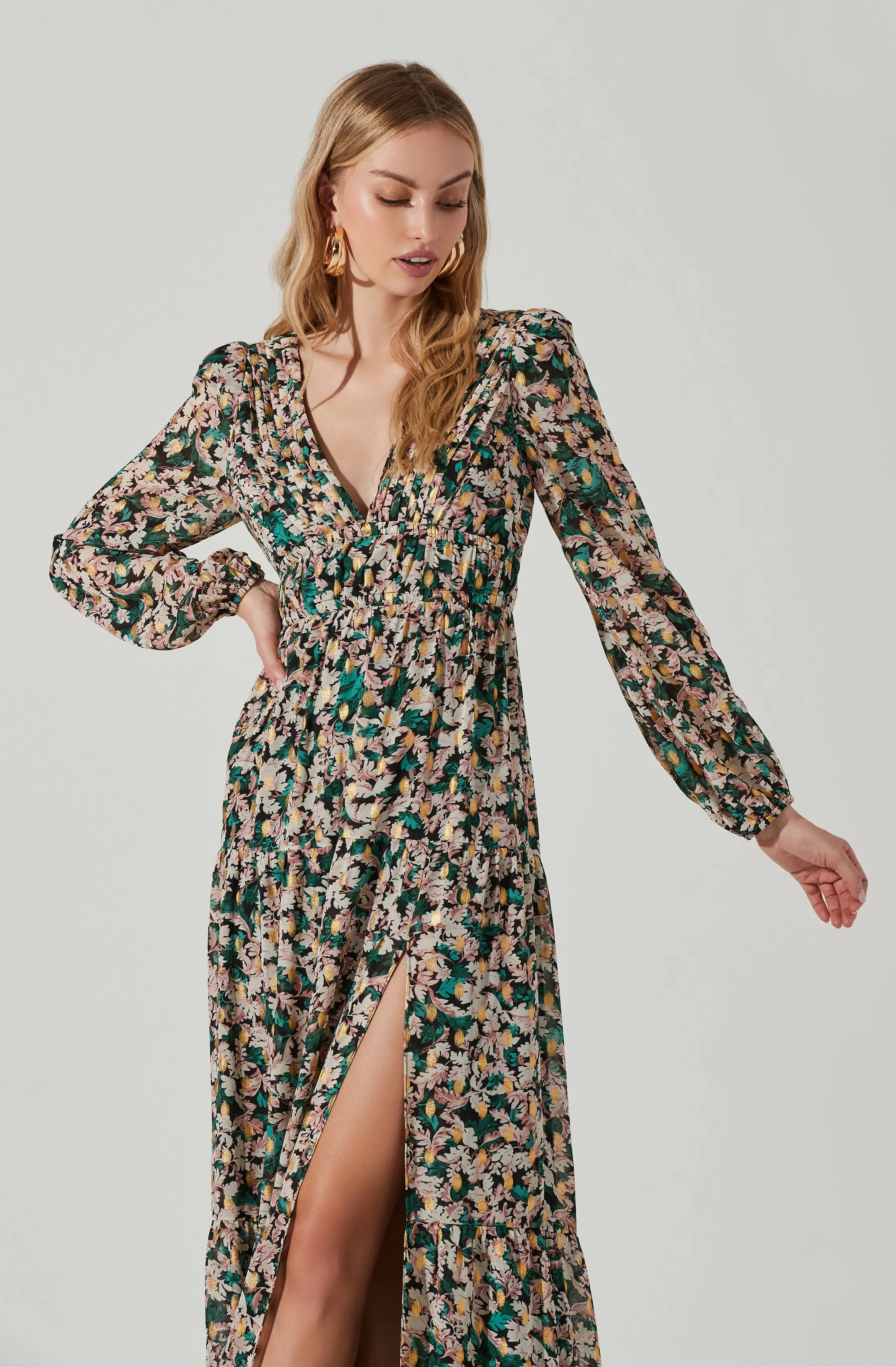 Francesca Floral Open Back Maxi Dress sold by Astr product image thumbnail 3