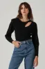 Asymmetrical Top With Long Sleeves sold by Astr
