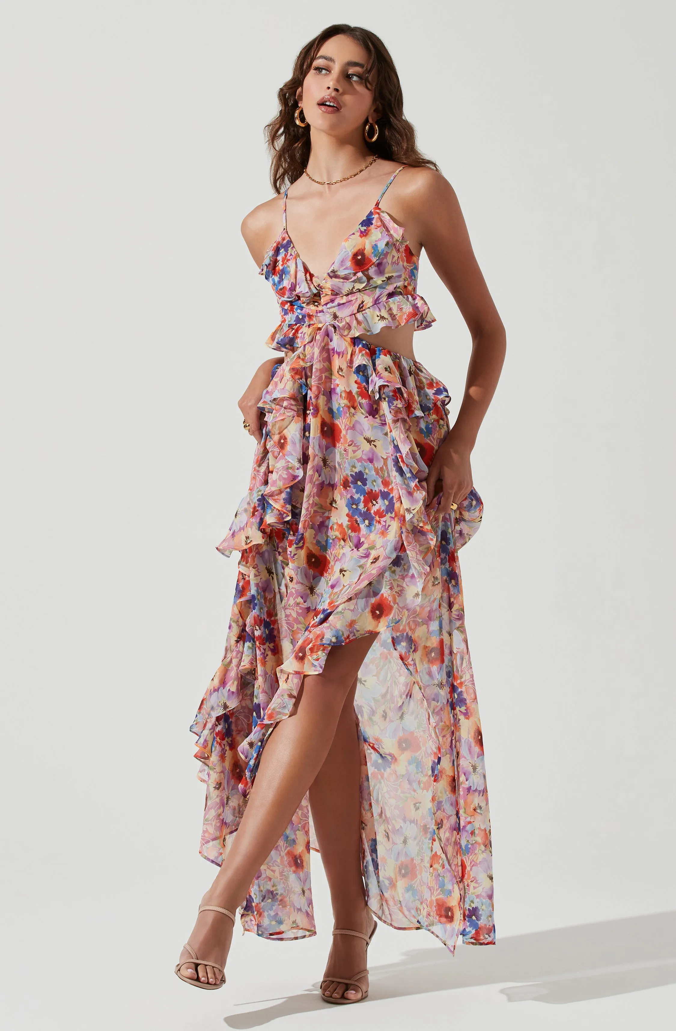 Palace Floral Cutout Maxi Dress sold by Astr product image thumbnail 4