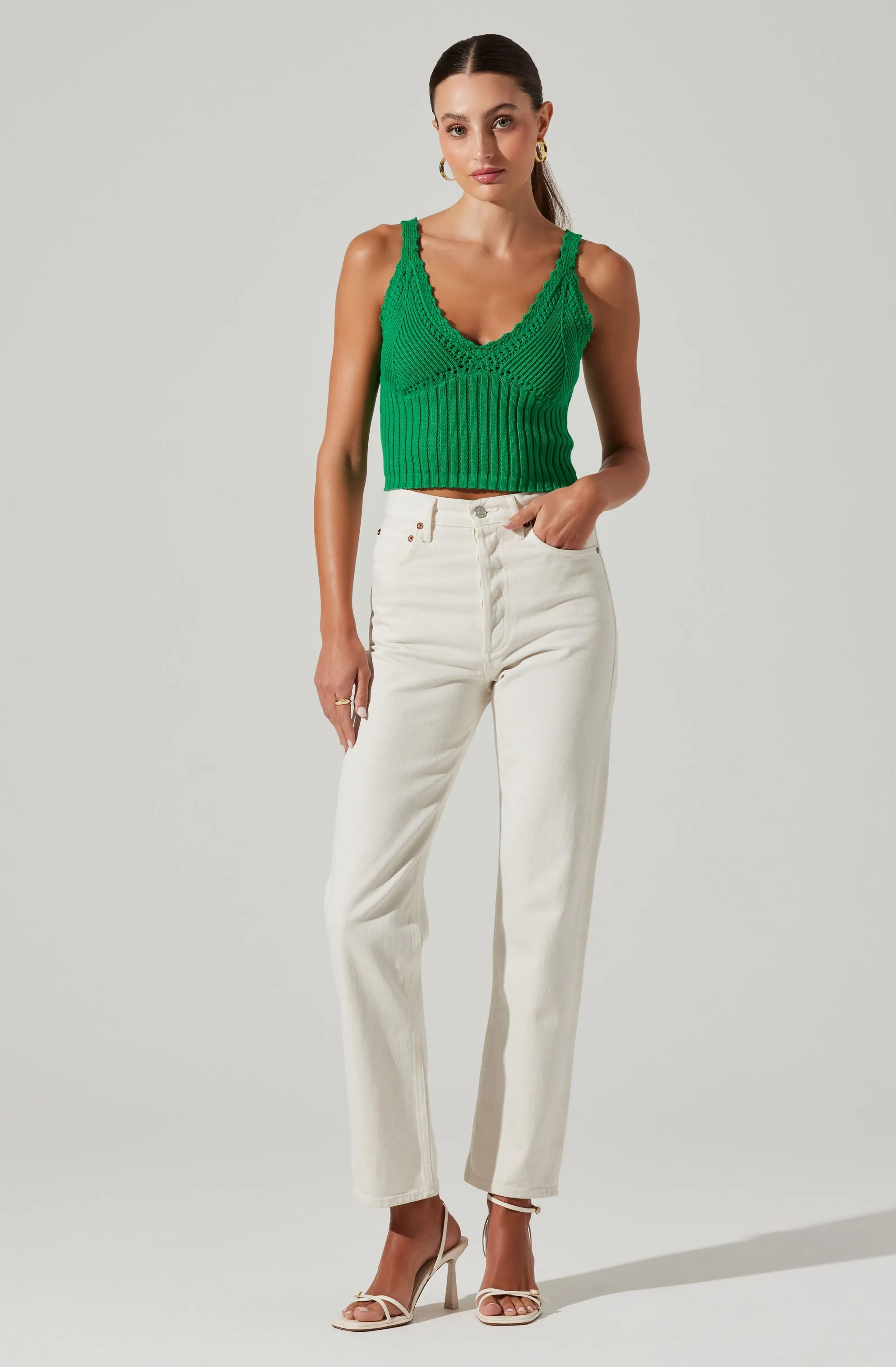 Darma V-Neck Sweater Tank sold by Astr product image thumbnail 2