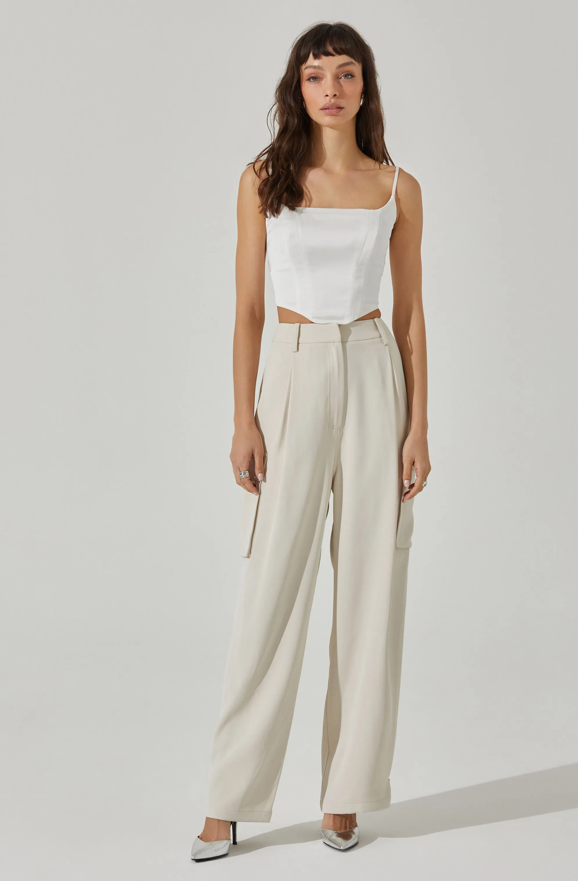 Satin Corset Tank Top sold by Astr product image thumbnail 4