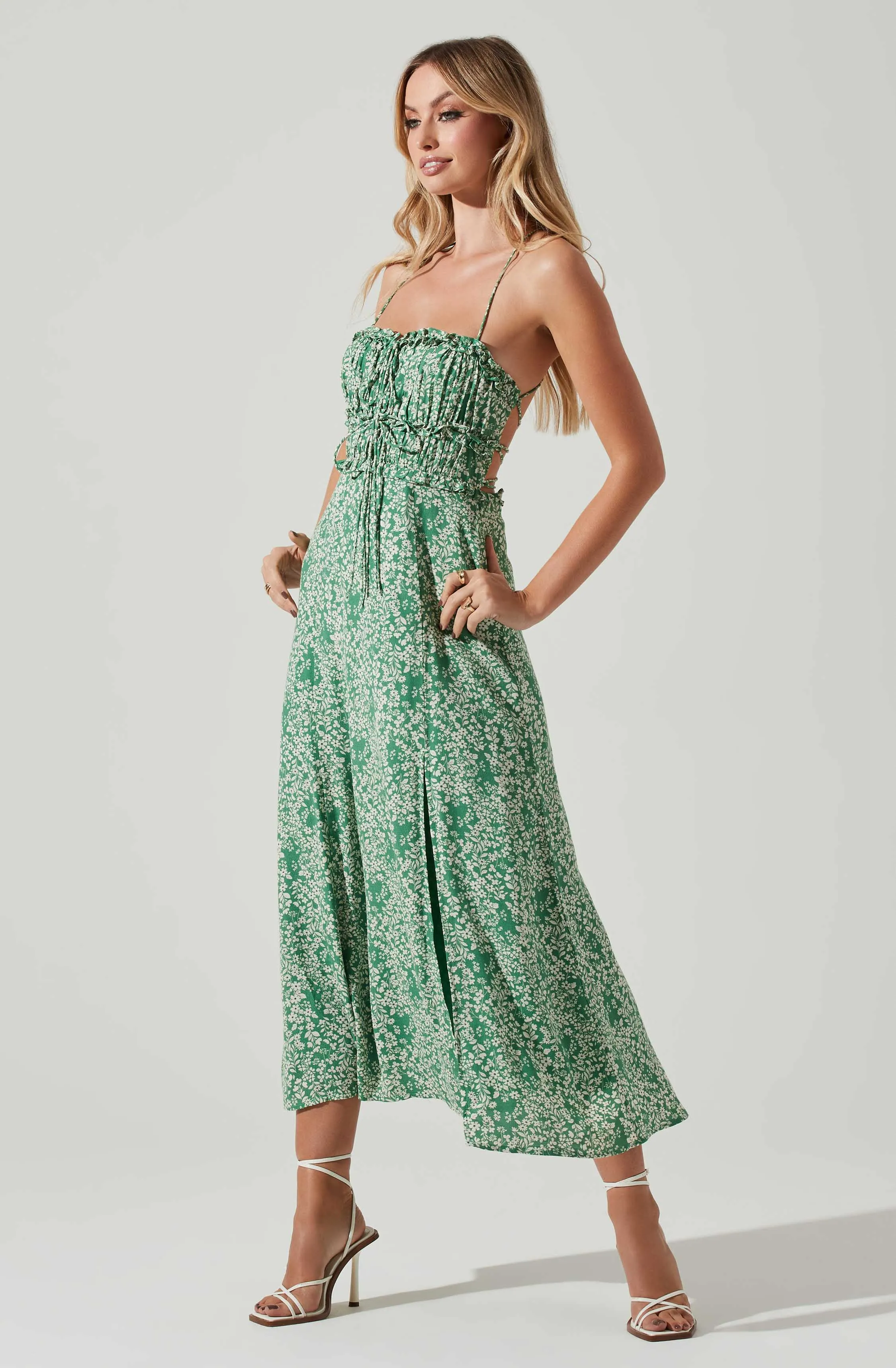 Amalea Floral Midi Dress sold by Astr product image thumbnail 2
