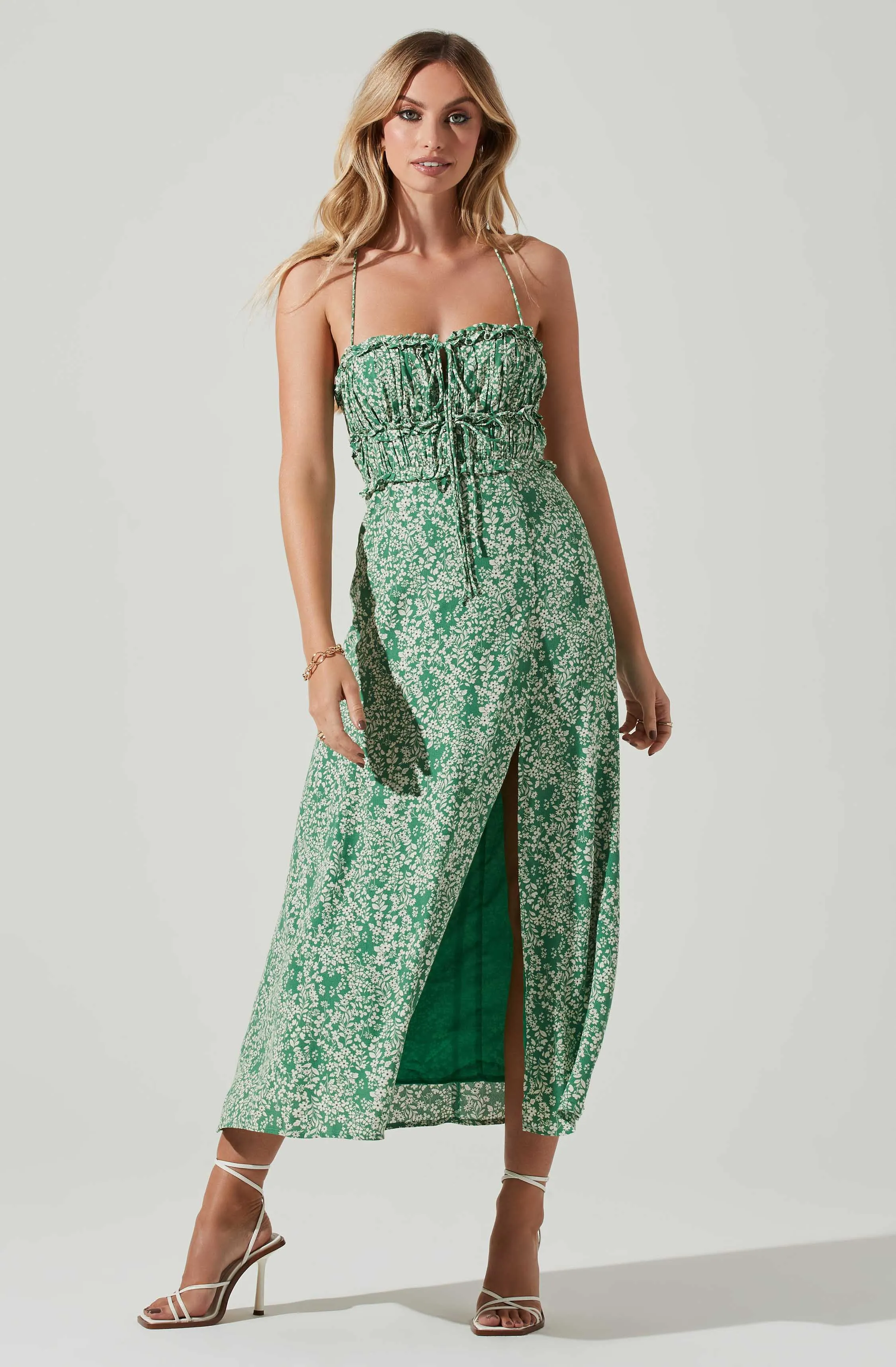 Amalea Floral Midi Dress sold by Astr