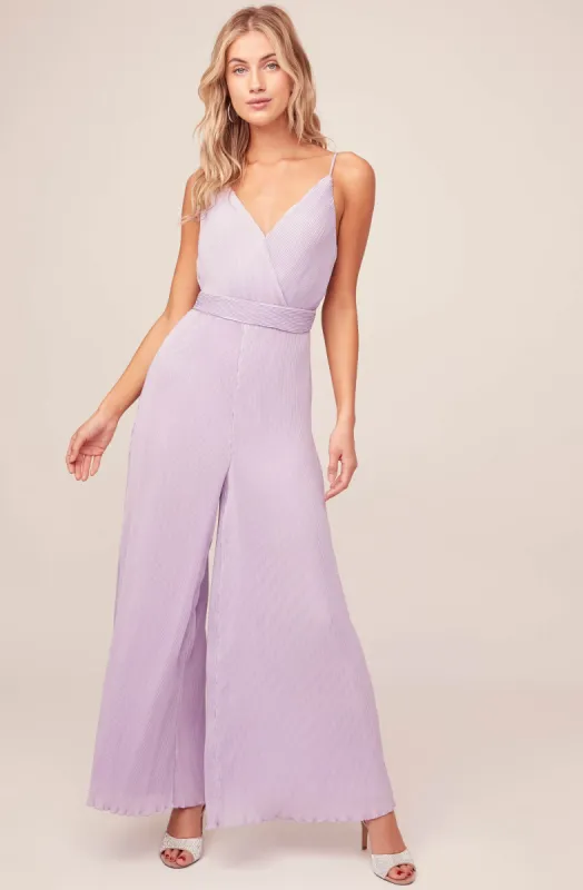 Plisse Jumpsuit sold by Astr
