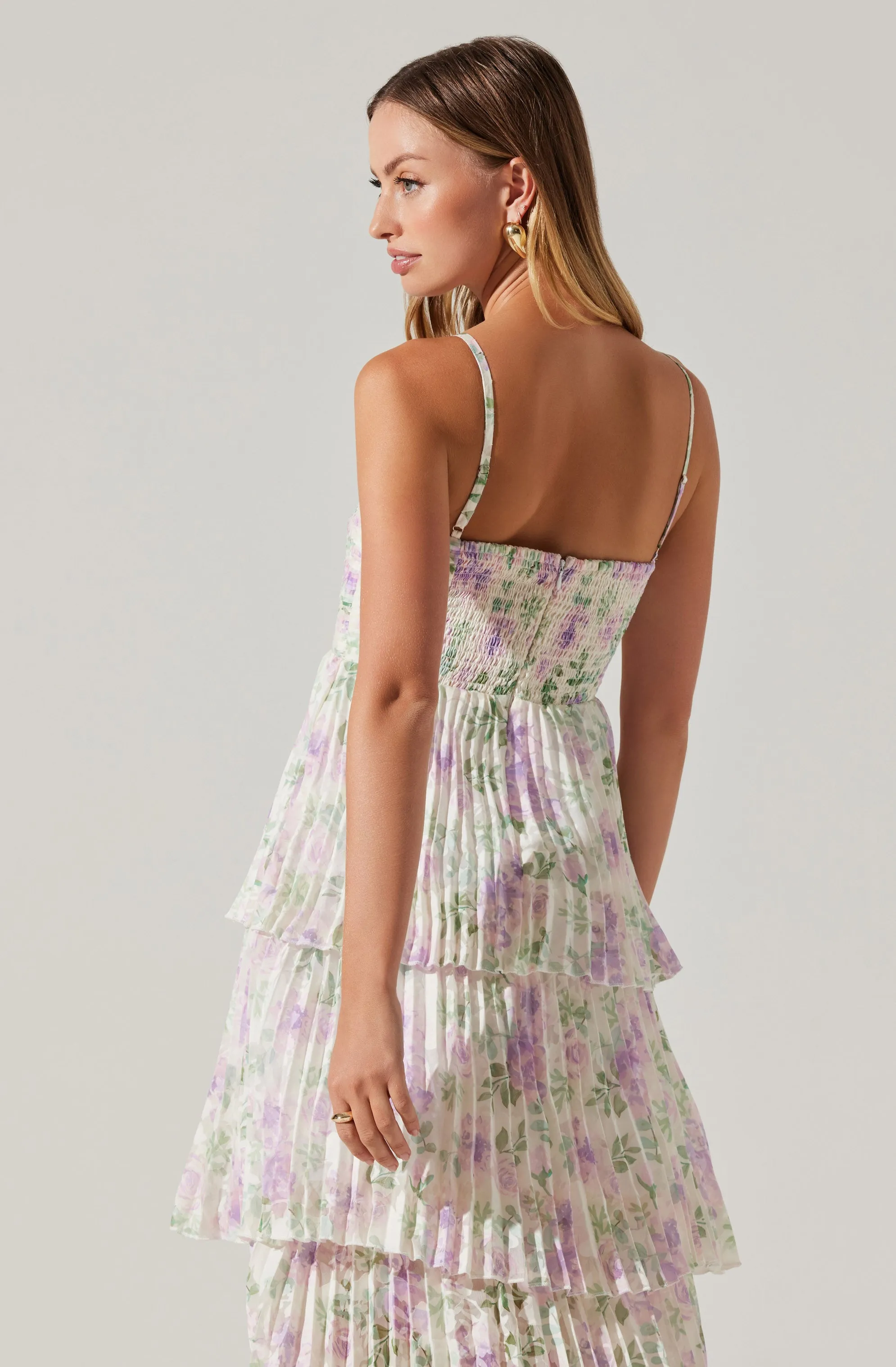 Emmi Front Cutout Tiered Dress sold by Astr product image thumbnail 5