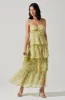 Midsummer Floral Tiered Maxi Dress sold by Astr