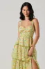 Midsummer Floral Tiered Maxi Dress sold by Astr