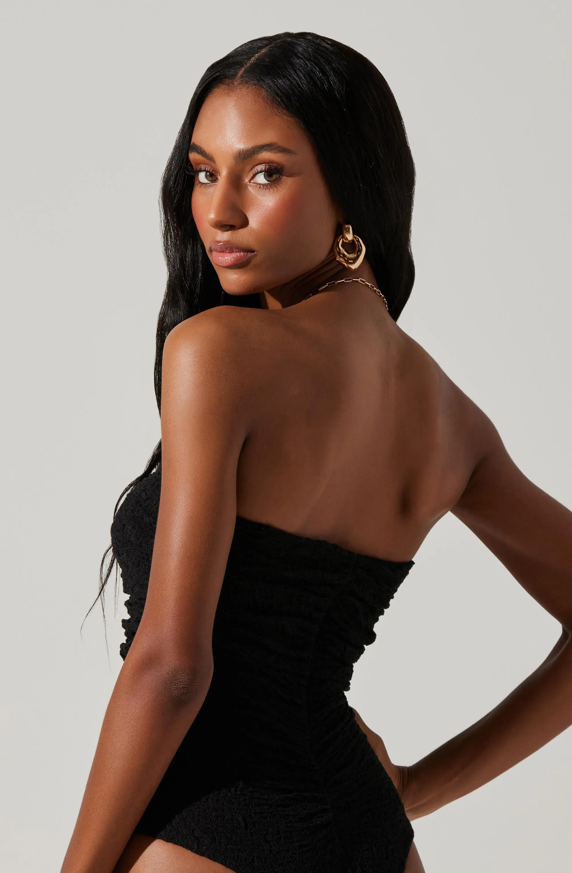 Daniela Strapless Sweetheart Bodysuit sold by Astr product image thumbnail 4