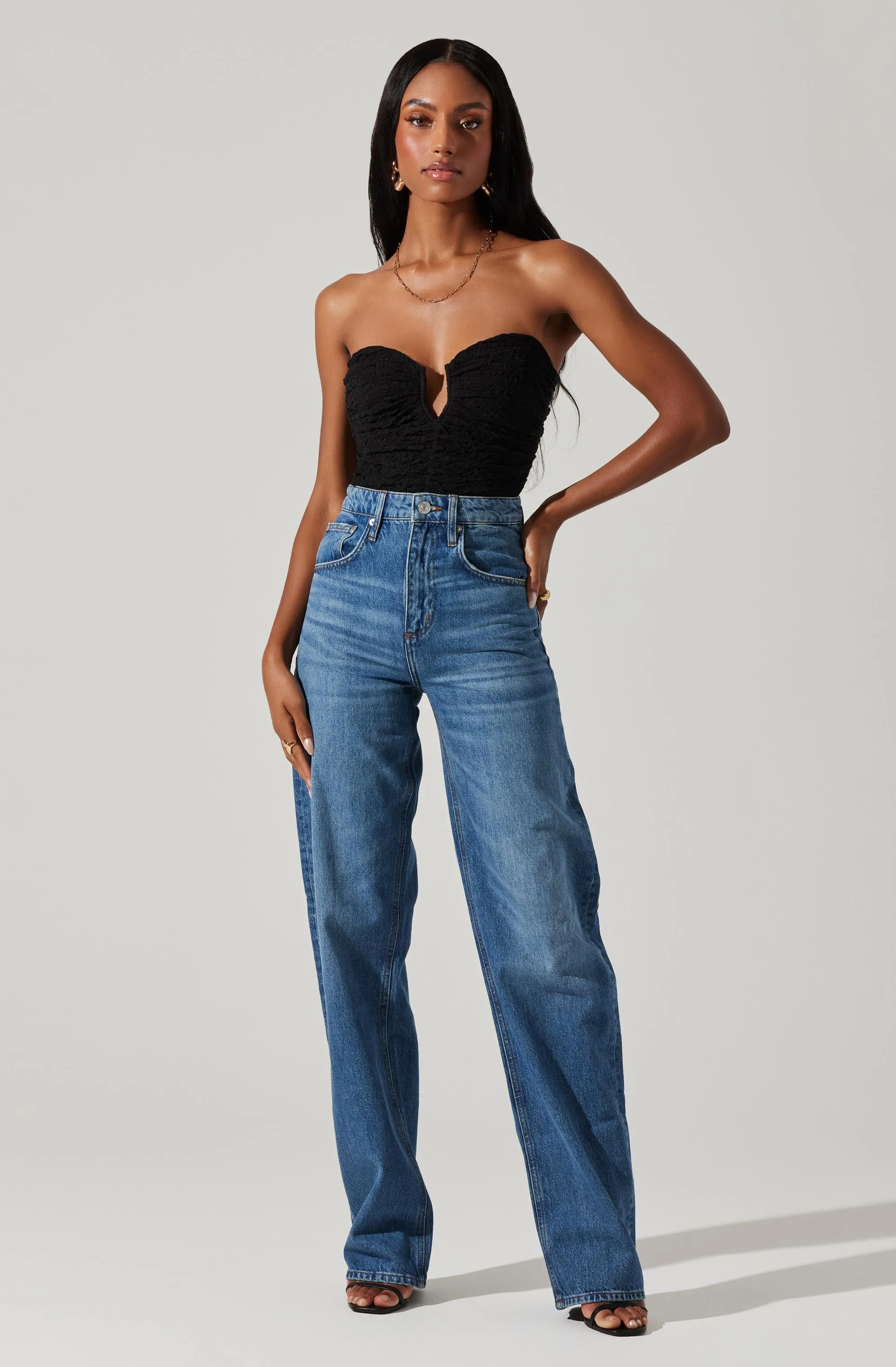Daniela Strapless Sweetheart Bodysuit sold by Astr product image thumbnail 2
