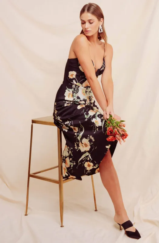 Coralie Midi Floral Dress sold by Astr