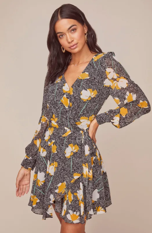 Aja Floral Long Sleeved Dress sold by Astr