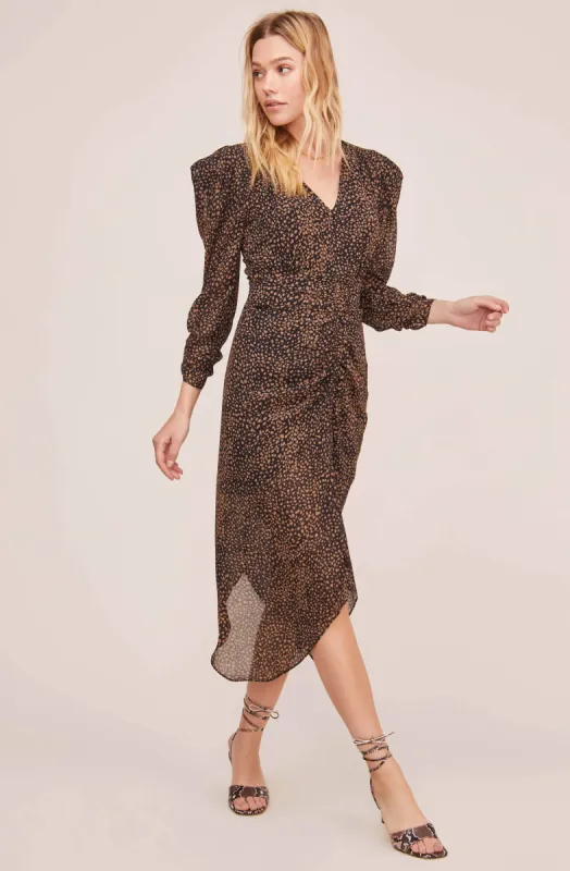 Ruched Front Midi Dress sold by Astr