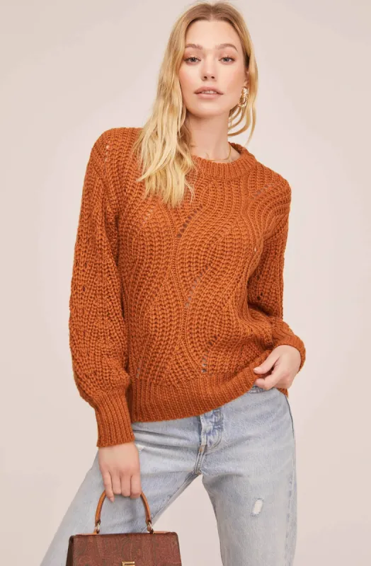Dora Pointelle Sweater sold by Astr