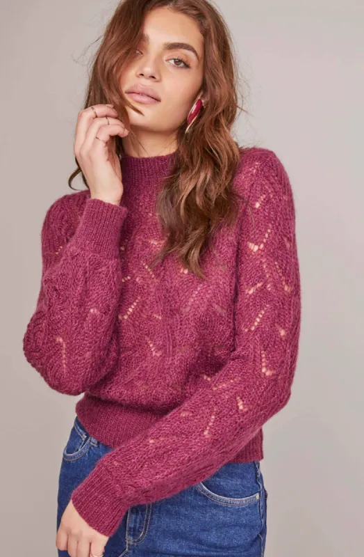 Audra Pointelle Sweater sold by Astr