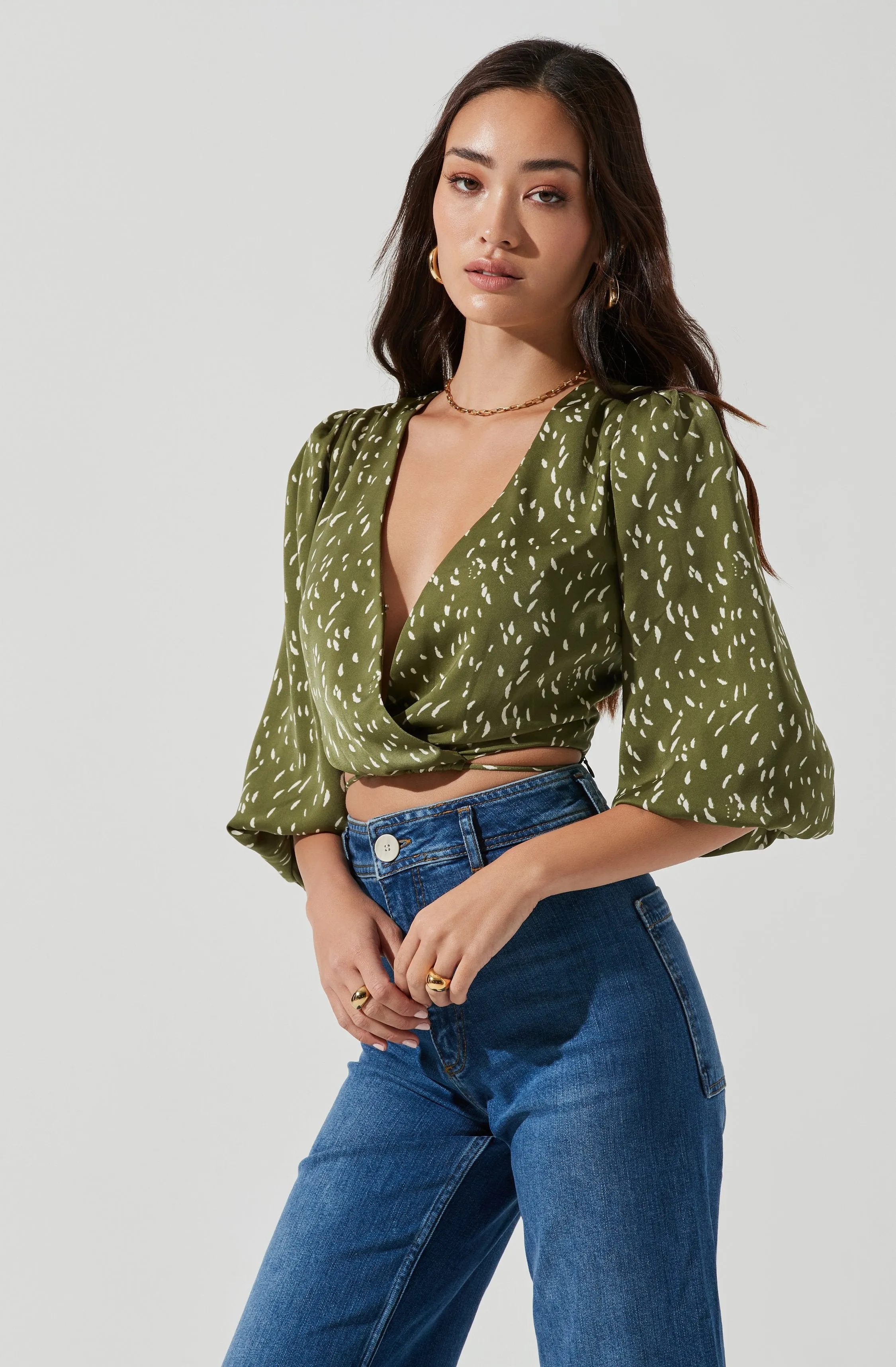 Wrap Front Back Cutout Top sold by Astr product image thumbnail 2