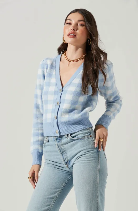 Picnic Plaid Cardigan sold by Astr