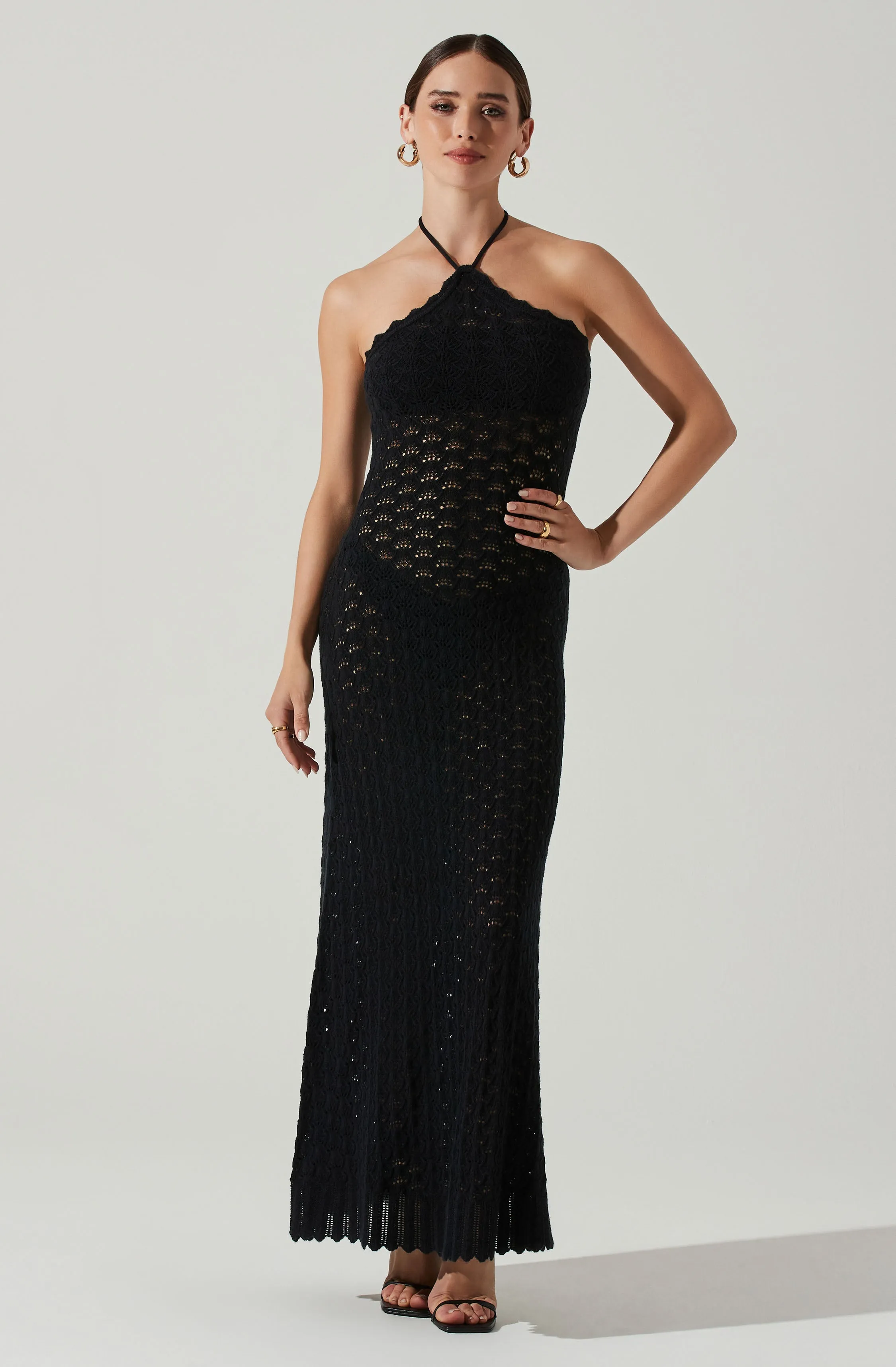 Shira Knit Halter Maxi Dress sold by Astr