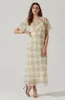 Flutter Sleeve Open Back Maxi Dress sold by Astr