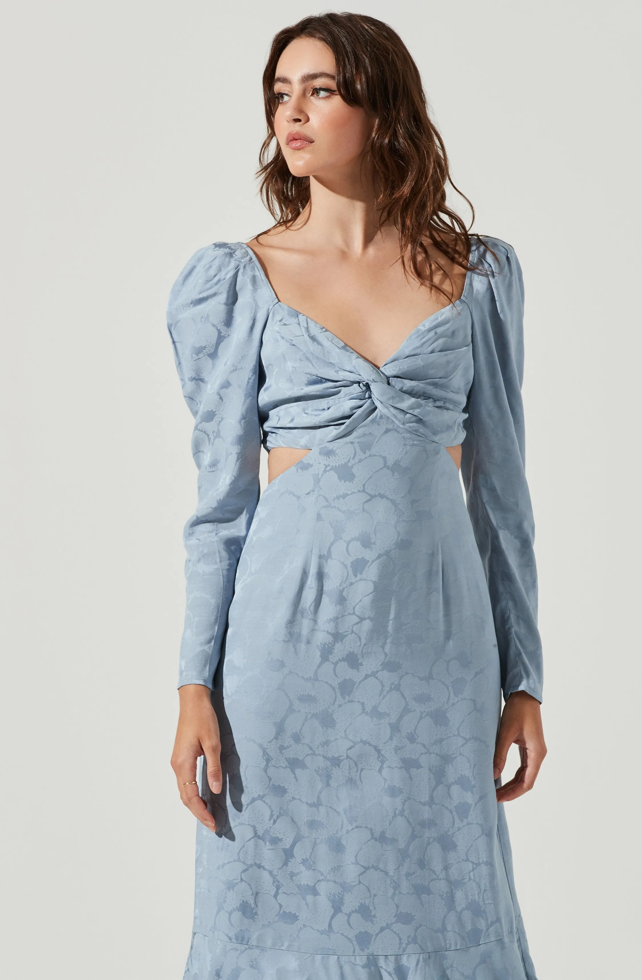 Lainie Long Sleeve Cutout Midi Dress sold by Astr product image thumbnail 3