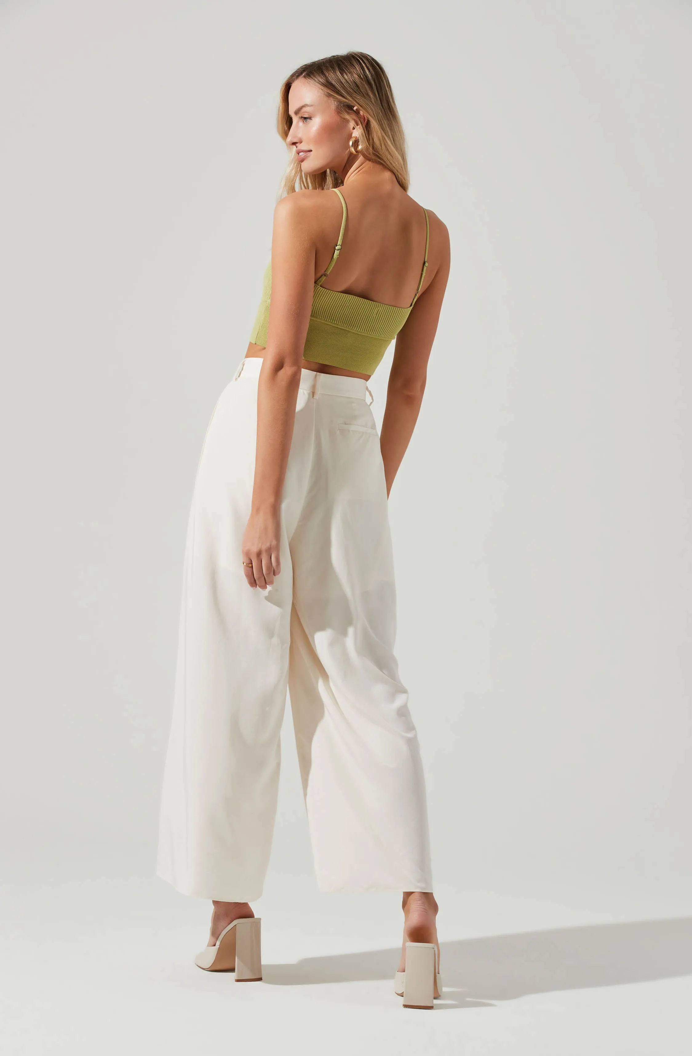 Pleated Front Wide Leg Trouser sold by Astr product image thumbnail 5