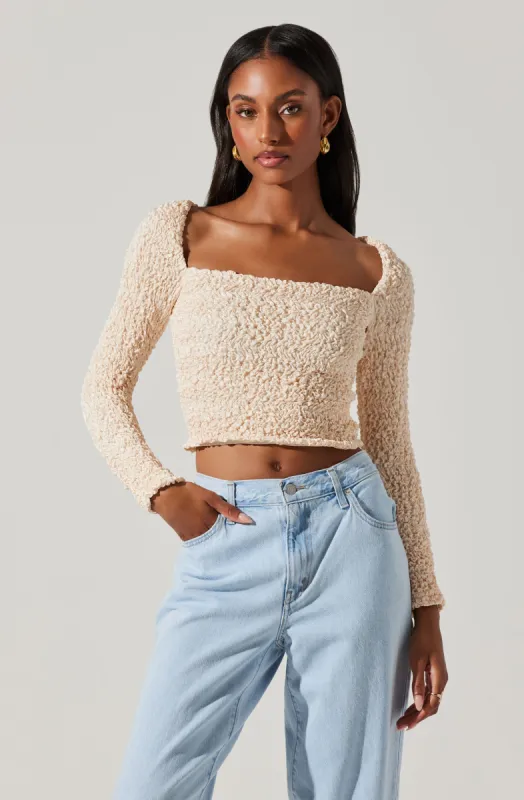 Sorrel Cropped Long Sleeve Top sold by Astr