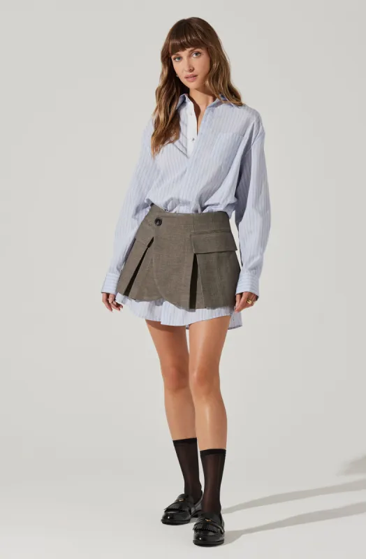 Allister Mixed Media Mini Dress sold by Astr