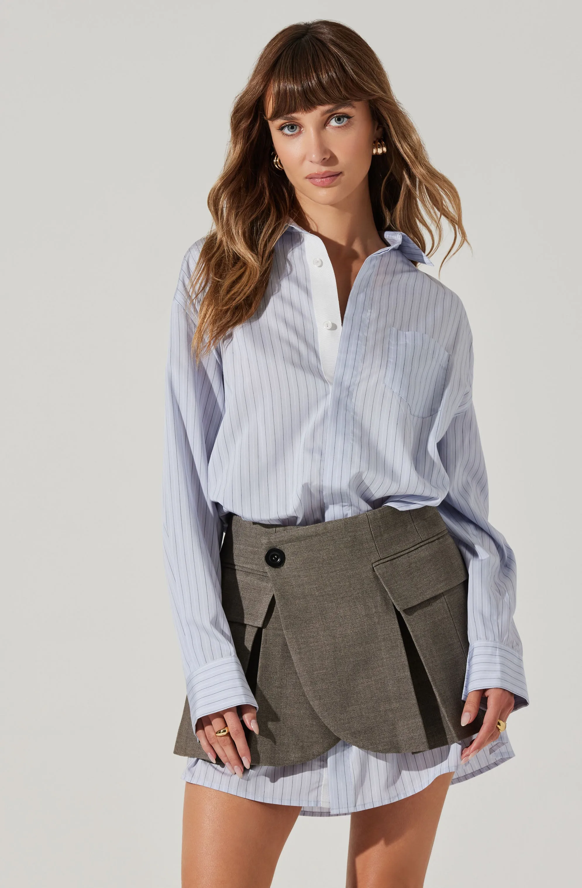 Allister Mixed Media Mini Dress sold by Astr product image thumbnail 2