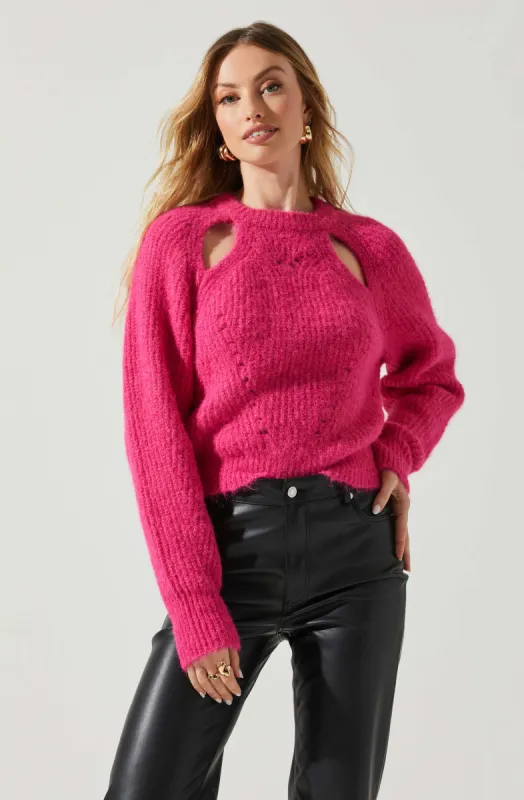 Kris Cutout Sweater sold by Astr