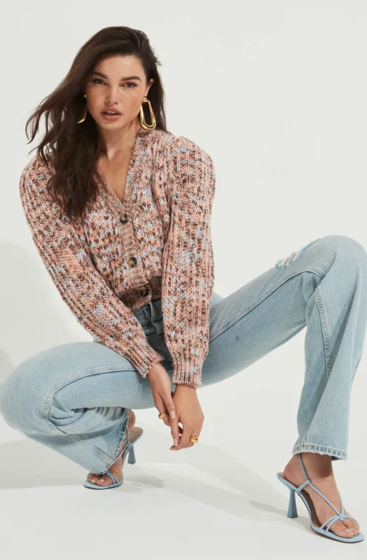 Gramercy Contrast Button Cardigan sold by Astr