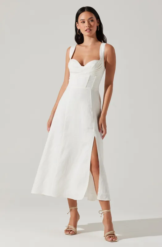Estella Corset Midi Dress sold by Astr