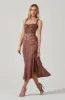 Elsie Floral Jacquard Smocked Midi Dress sold by Astr