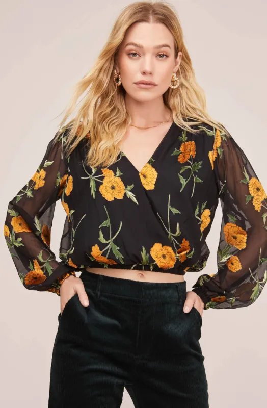 Shanley Floral Print Top made by Astr
