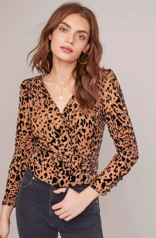 Iris Leopard Print Top sold by Astr