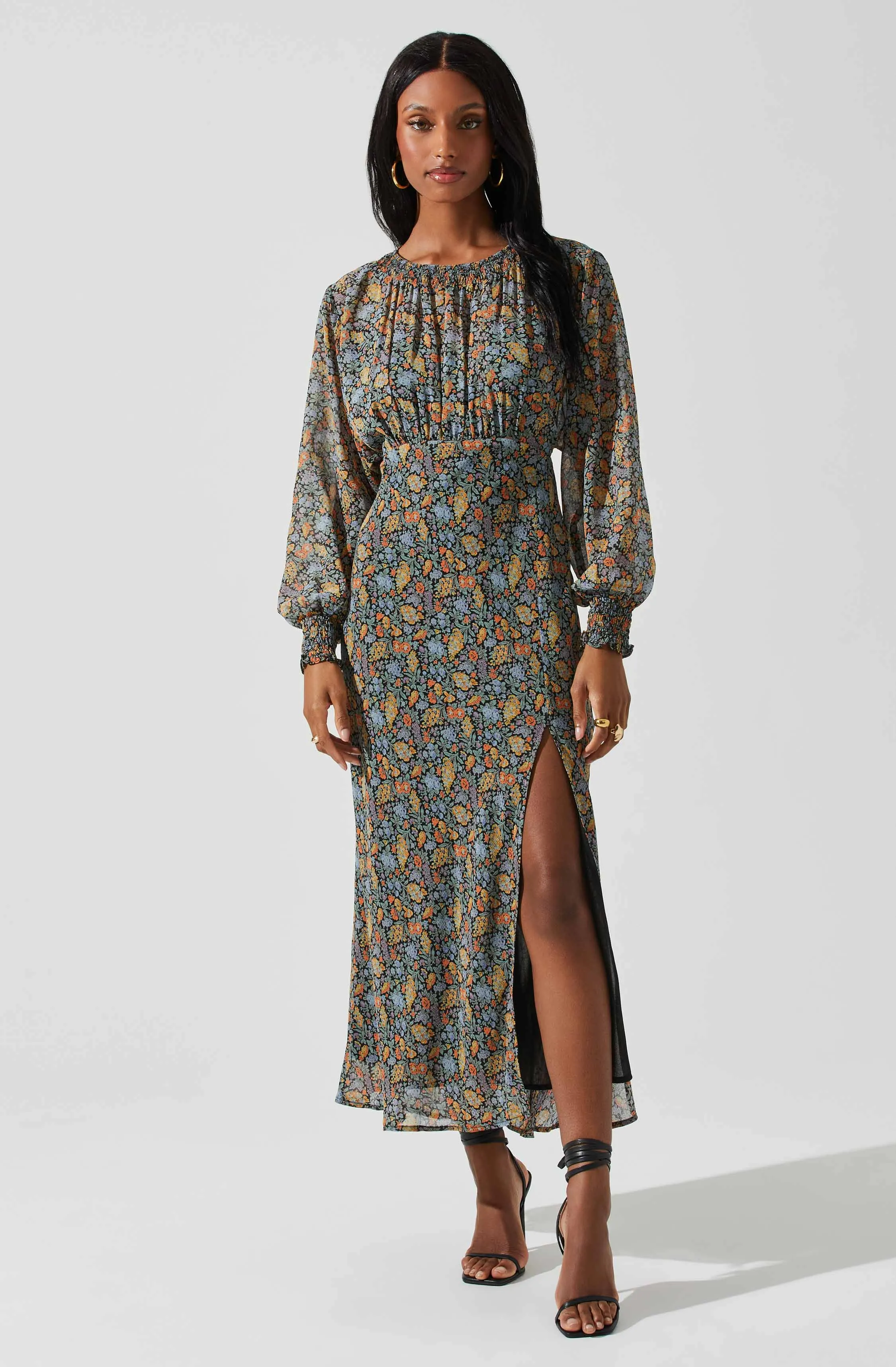 Jenna Dolman Sleeve Floral Maxi Dress sold by Astr product image thumbnail 3